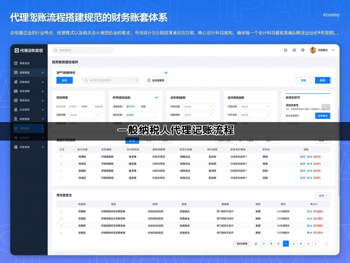 一般纳税人代理记账流程(图1)