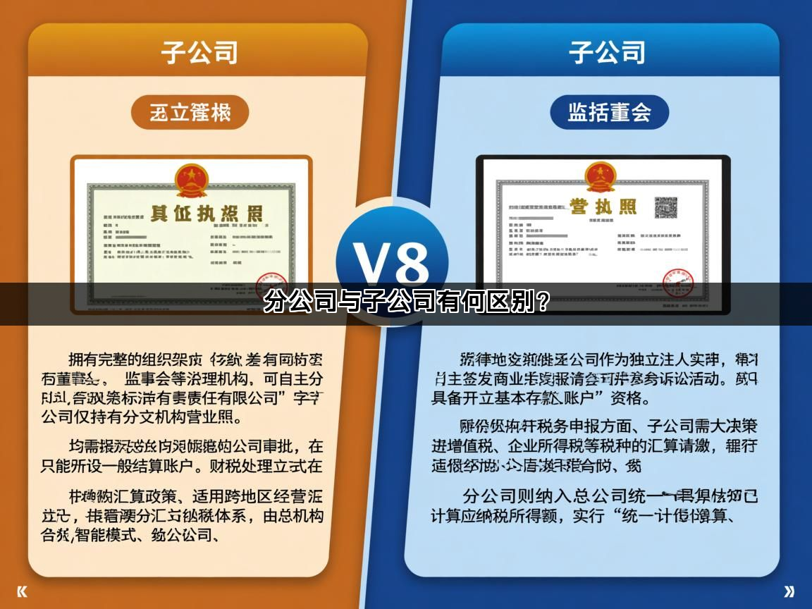 分公司与子公司有何区别？