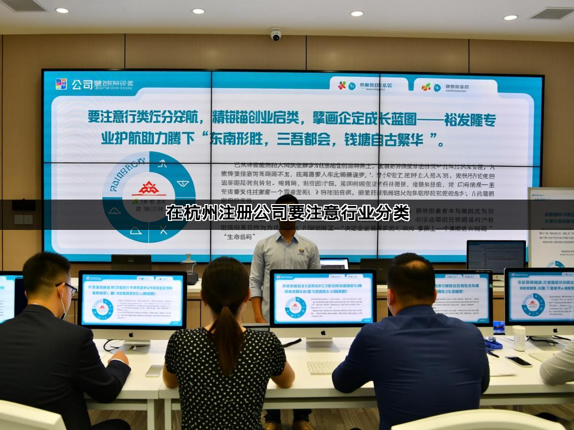 在杭州注册公司要注意行业分类