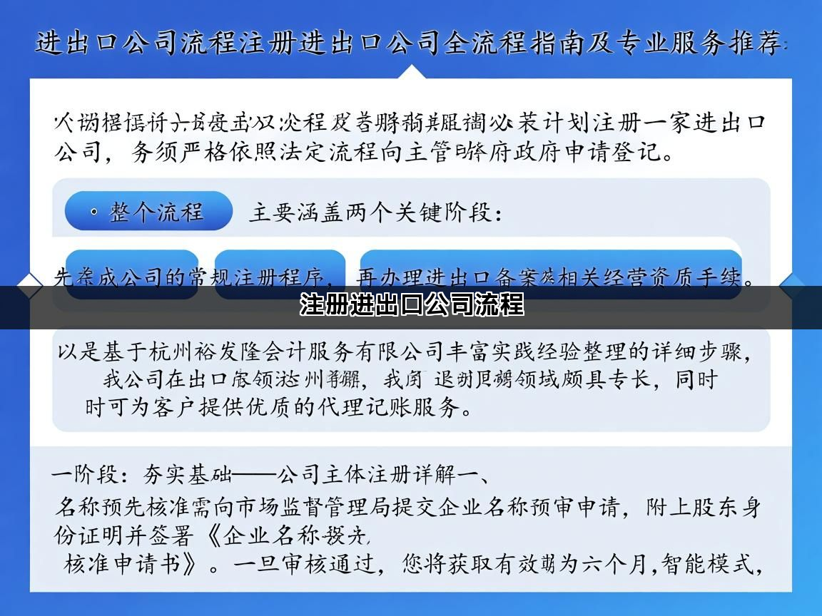 注册进出口公司流程