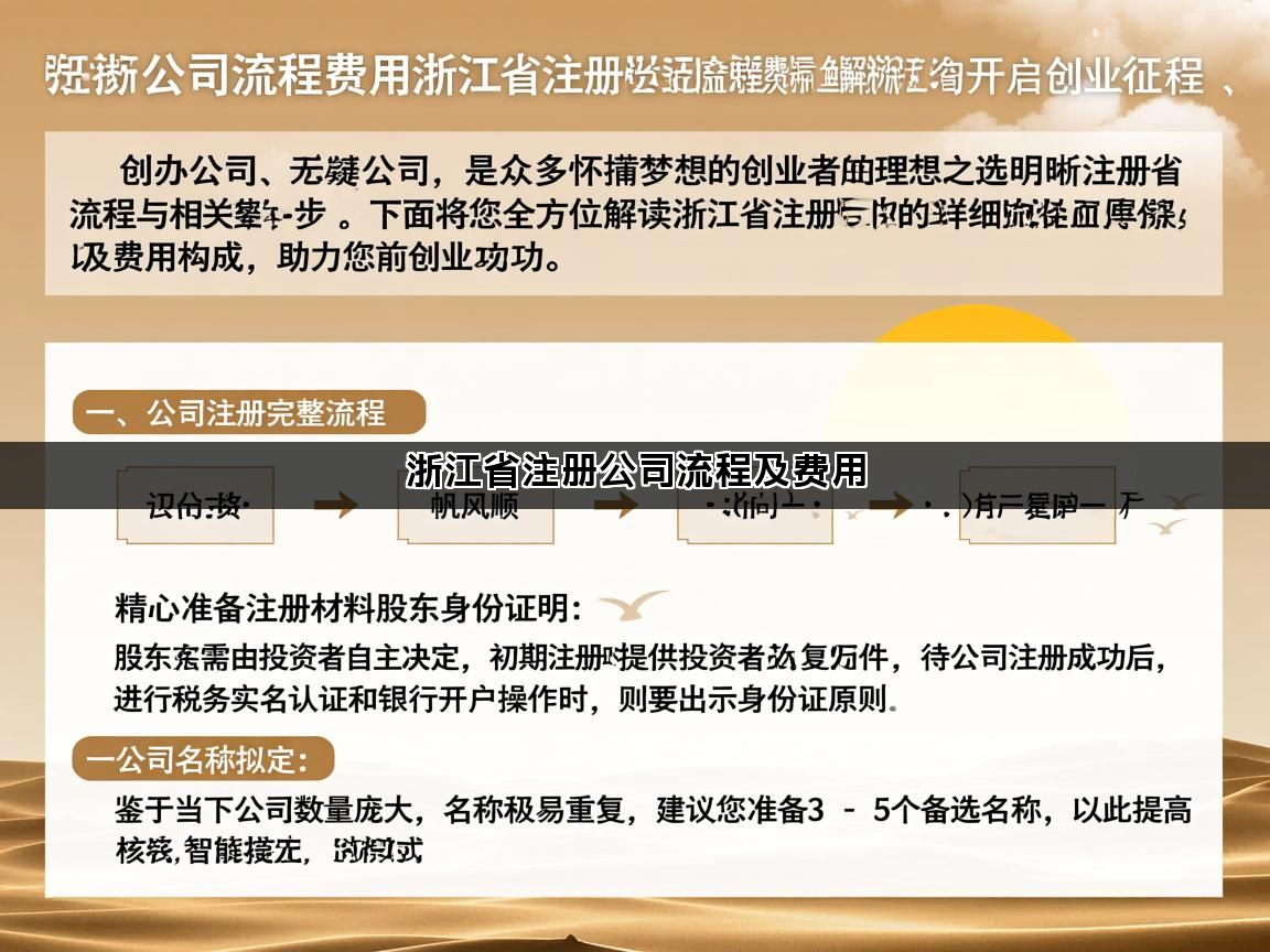 浙江省注册公司流程及费用(图1)